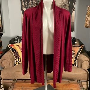 Neiman Marcus Silk Cashmere Open Cardigan - M